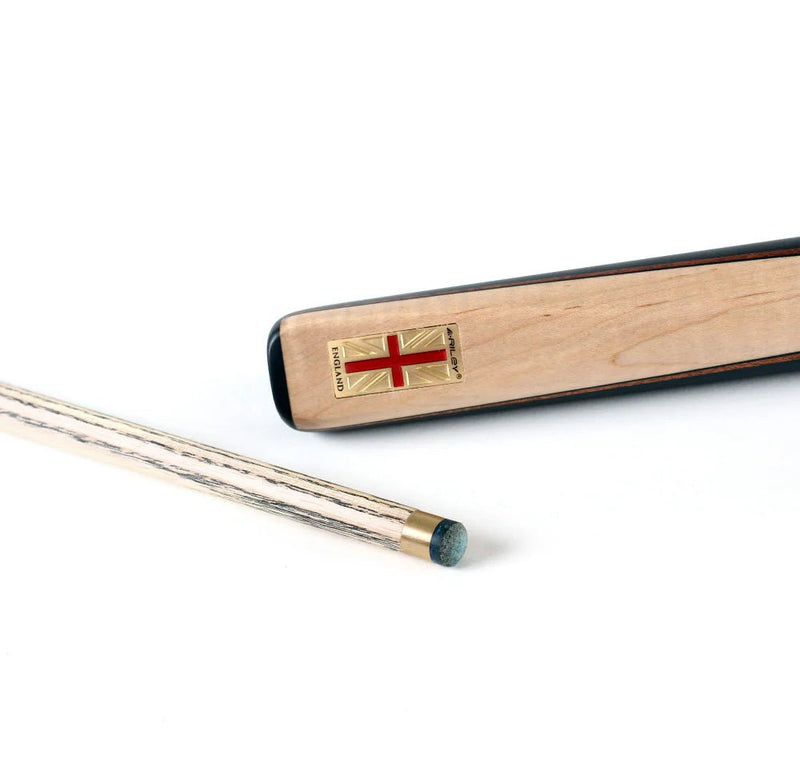 Riley England Ebony Series 4 - 3/4 Cut Snooker Cue - BilliardCuesOnline