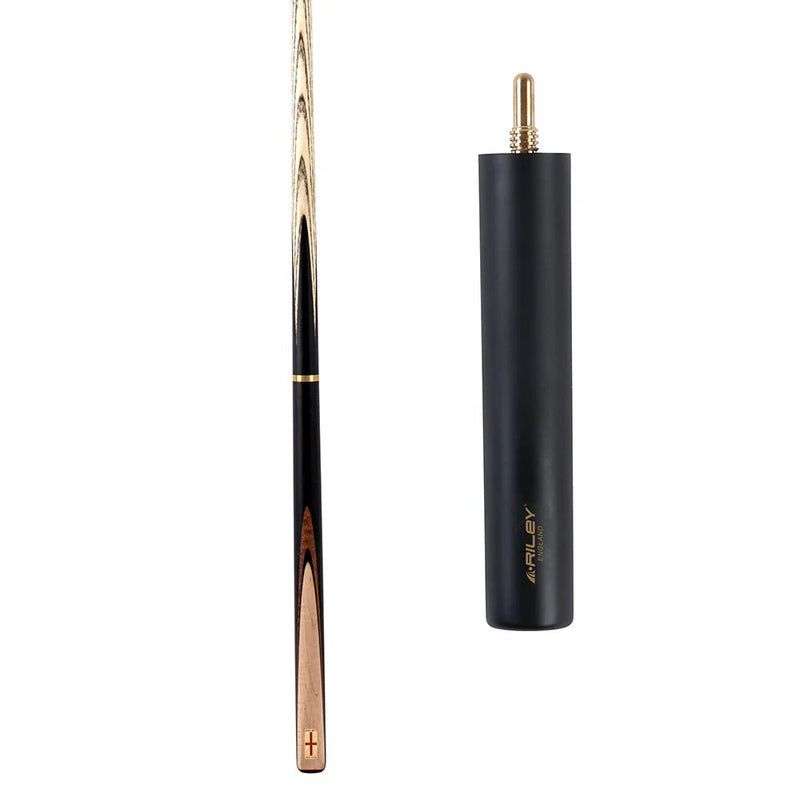 Riley England Ebony Series 4 - 3/4 Cut Snooker Cue - BilliardCuesOnline