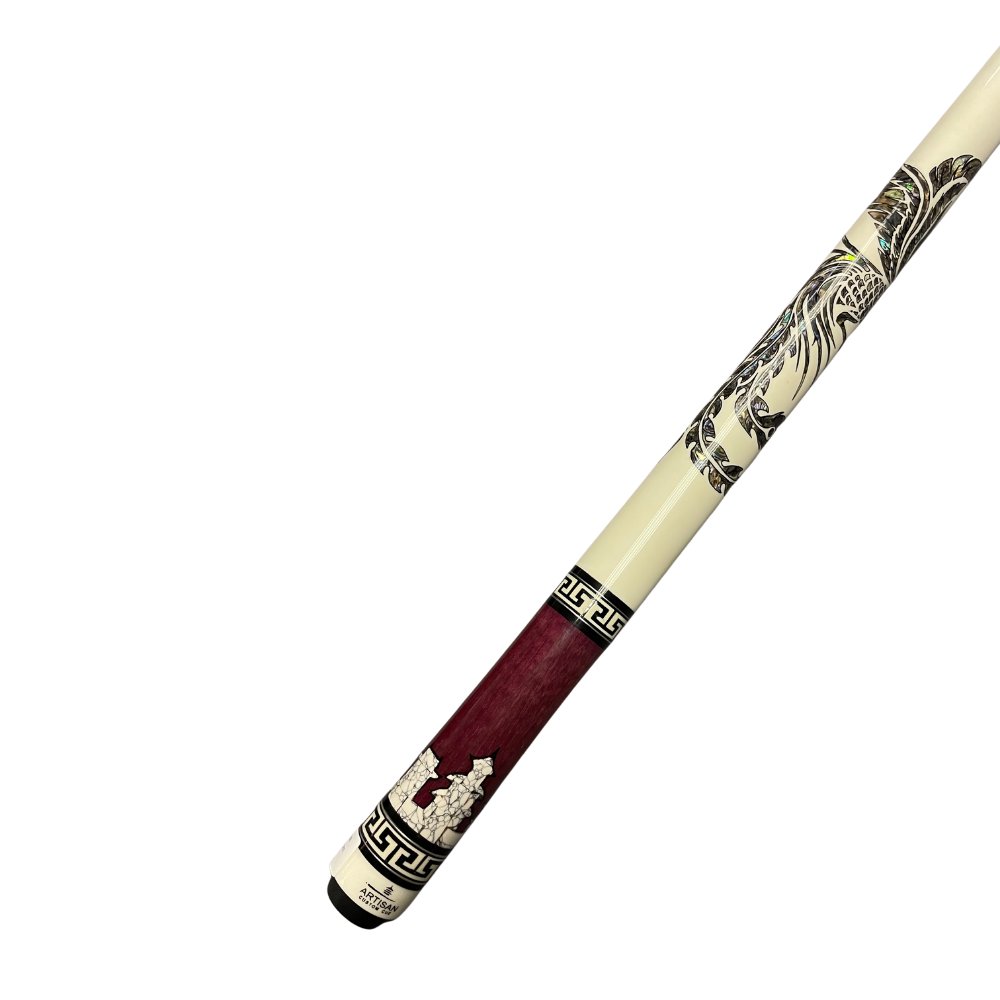 Rising Phoenix Artisan Custom Pool Cue for sale at BilliardCuesOnline