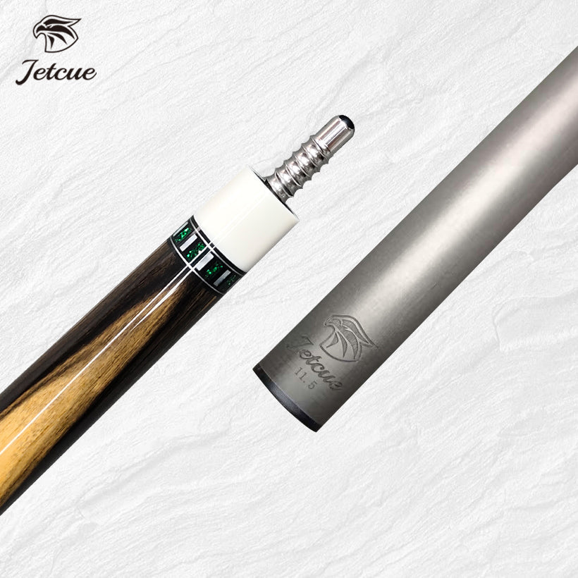 Jetcue Sakura Blade Pool Cue (Black and White Ebony) - BilliardCuesOnline