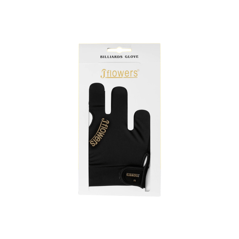 JFlowers Billiard Gloves Black Left Hand - BilliardCuesOnline