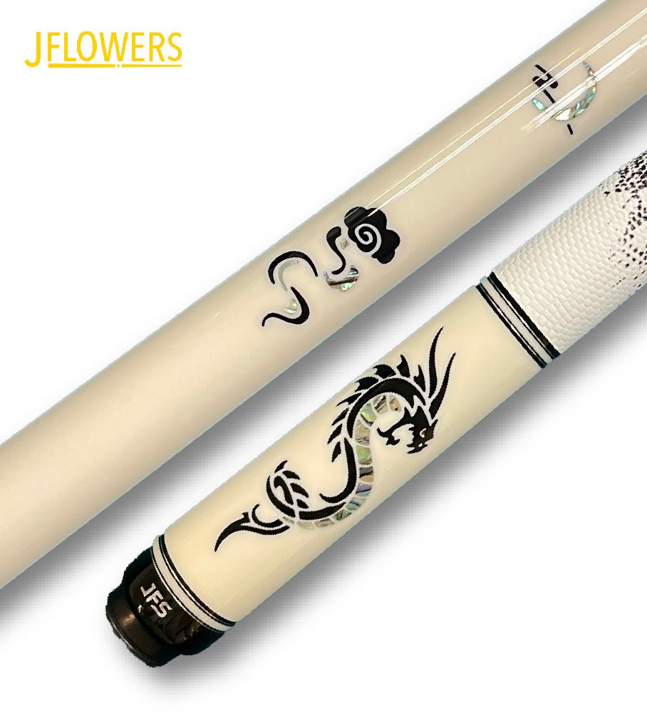 Jflowers JF20-15 Pool Cue (White) - BilliardCuesOnline