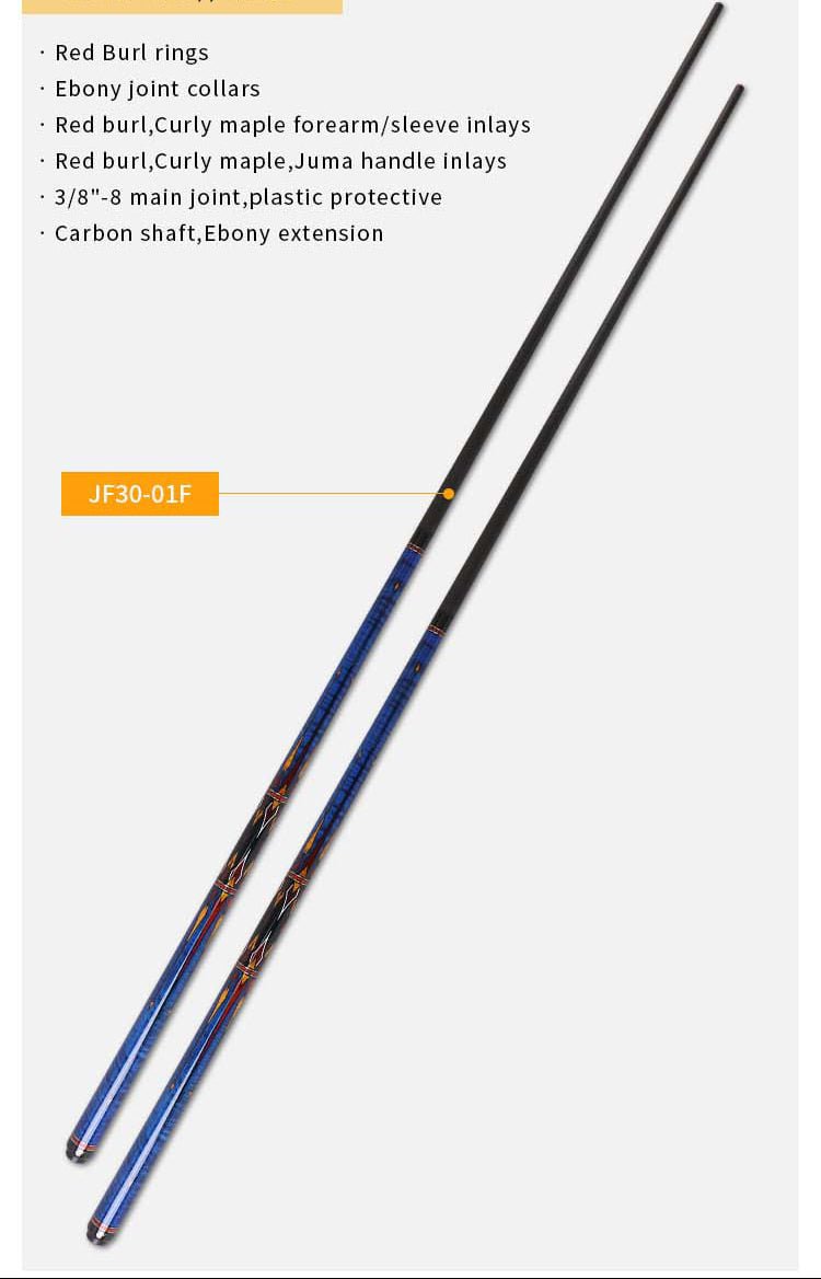 JFlowers JF30 - 01 Pool Cue - BilliardCuesOnline