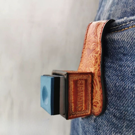 Jflowers Premium Leather Magnetic Chalk Holder - BilliardCuesOnline