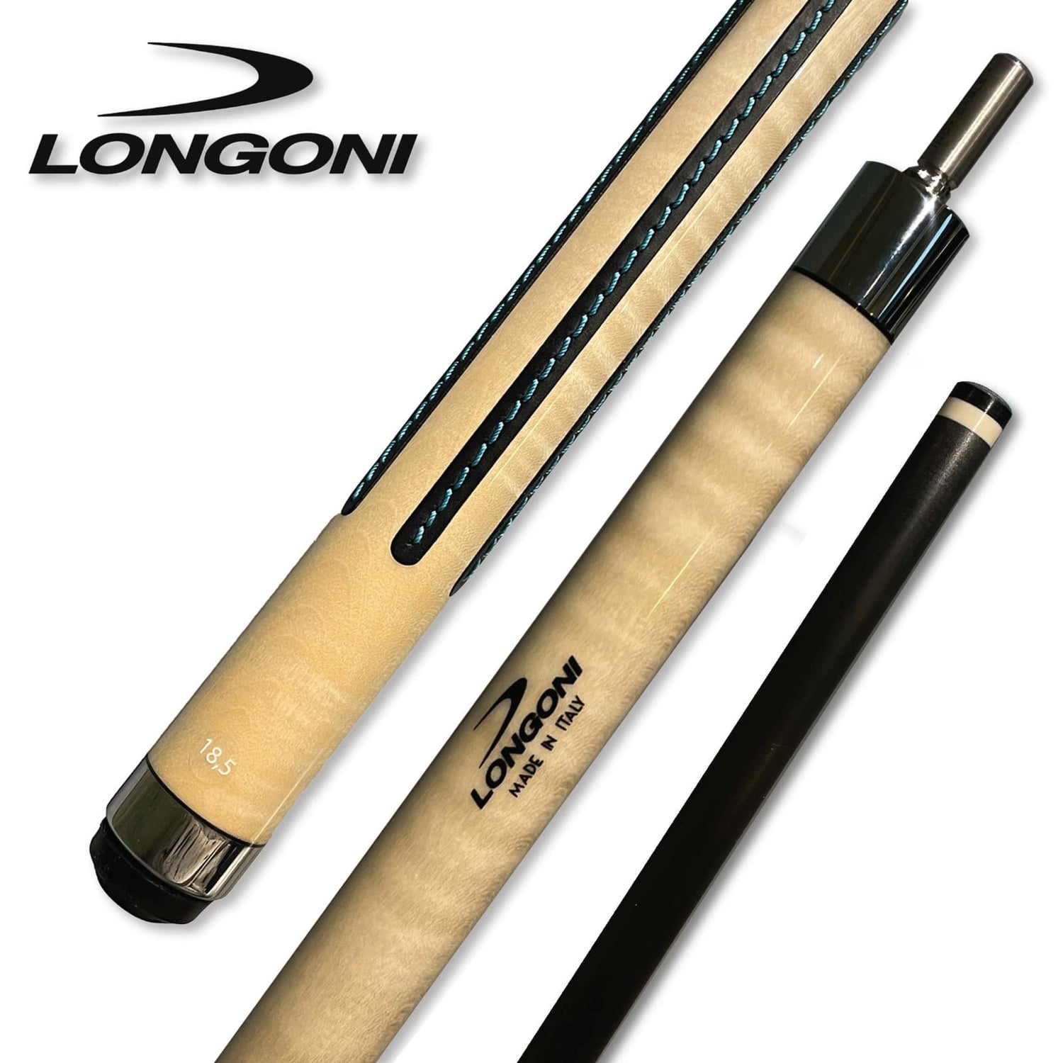 Longoni Cremona with Luna Nera Shaft - BilliardCuesOnline