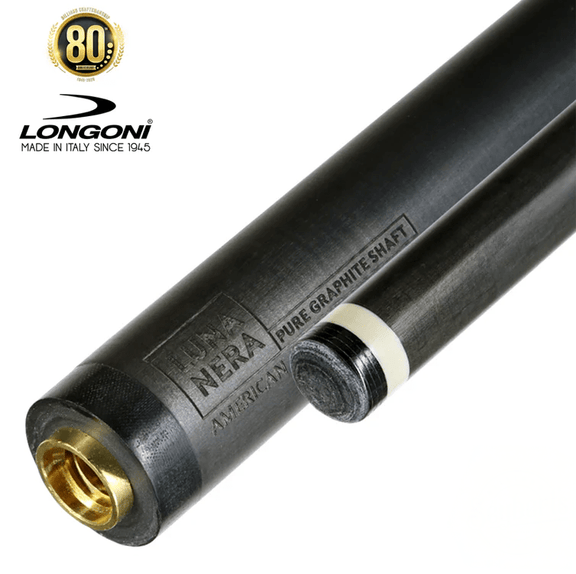 Longoni TP25B Pool Cue with 12.4 mm Luna Nera Shaft - BilliardCuesOnline