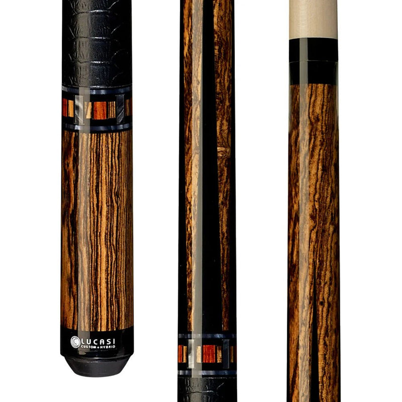 Lucasi Custom Exotic Bocote Pool Cue - BilliardCuesOnline
