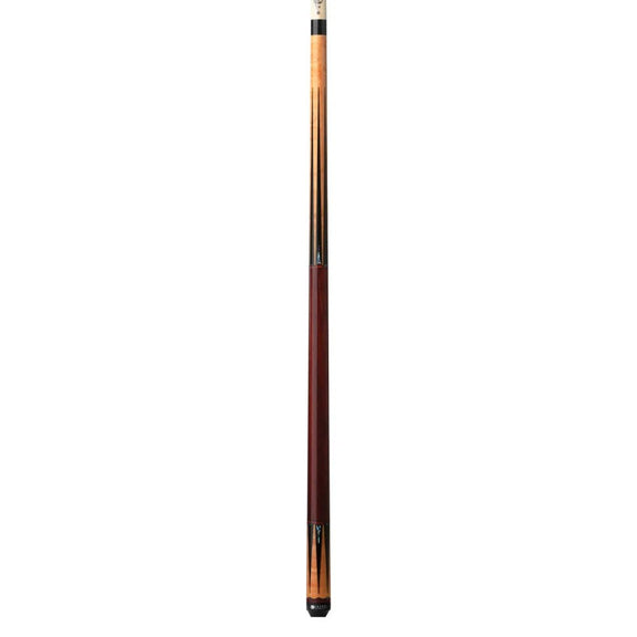Lucasi Hybrid Gold Stained Birdseye Maple Pool Cue - BilliardCuesOnline