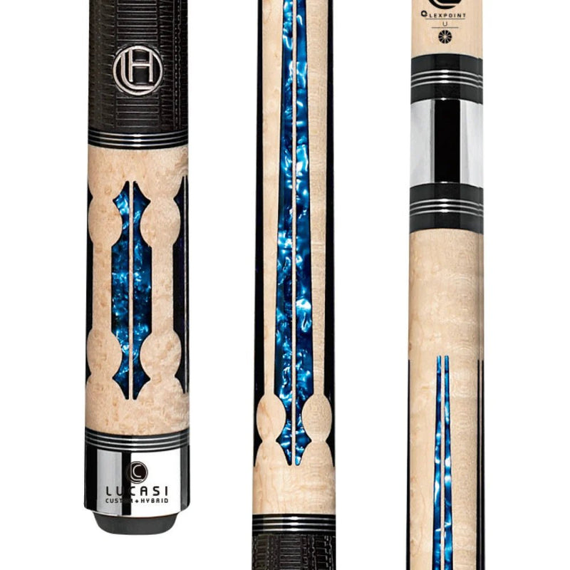 Lucasi Hybrid Natural Birdseye Maple Pool Cue - BilliardCuesOnline