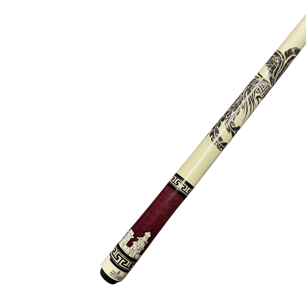 Rising Phoenix Artisan Custom Pool Cue - BilliardCuesOnline