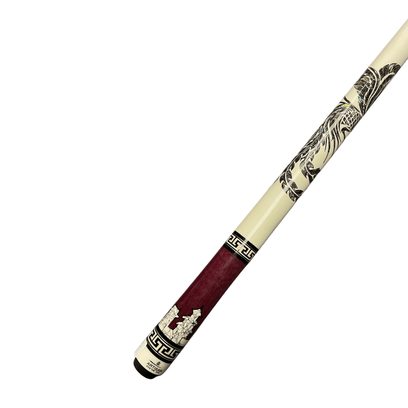 Rising Phoenix Artisan Custom Pool Cue - BilliardCuesOnline