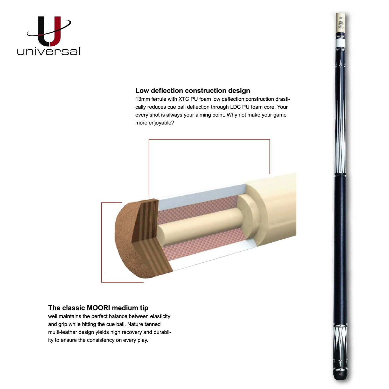 Universal Pool Cue ES 01 - BilliardCuesOnline