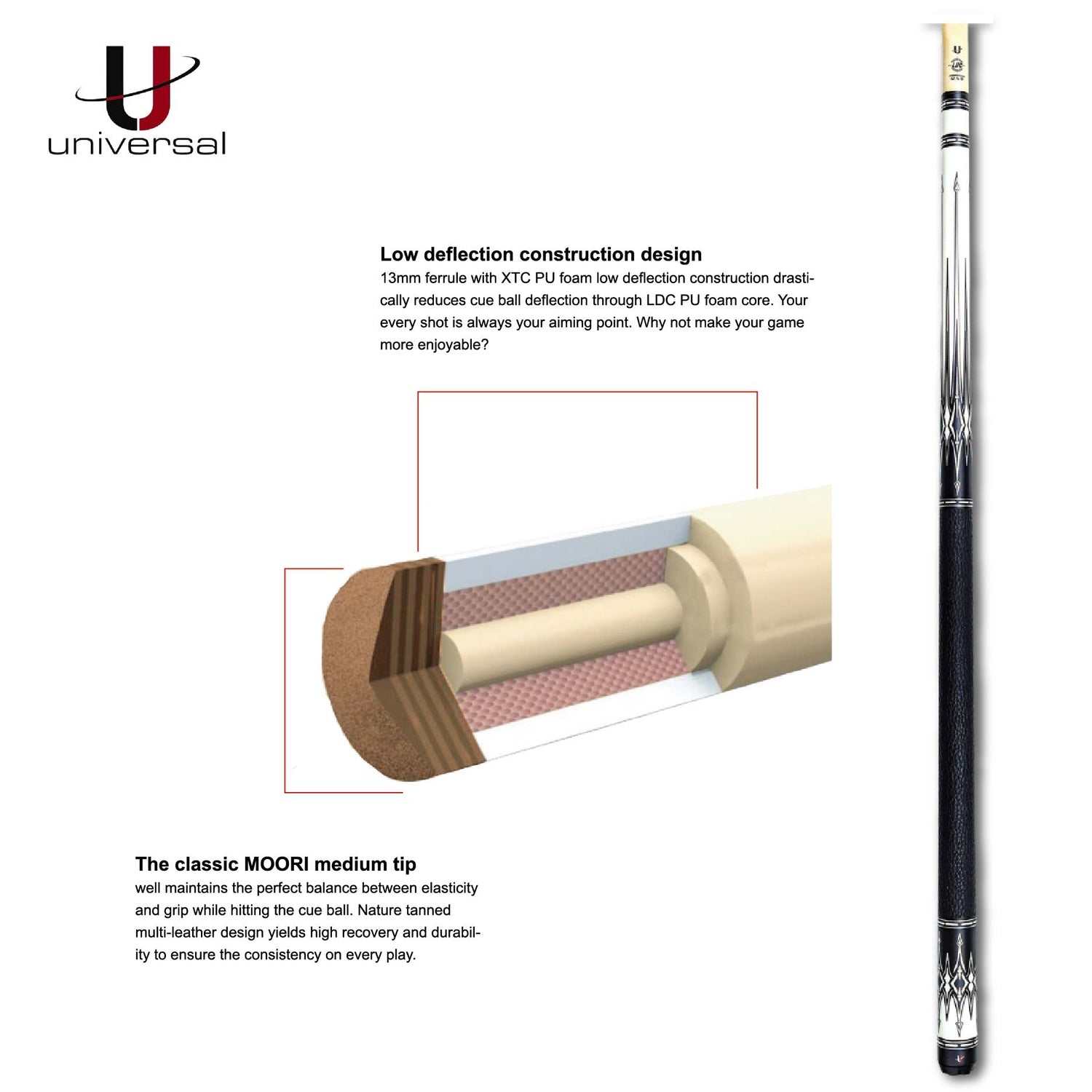 Universal Pool Cue ES 06 - BilliardCuesOnline