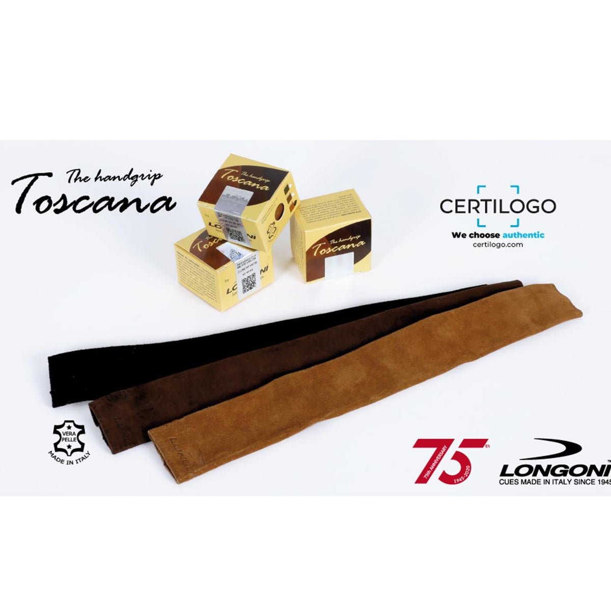 Lognoni Toscana Leather Handgrip - BilliardCuesOnline | Singapore pool, snooker and billiard retail and wholesaler