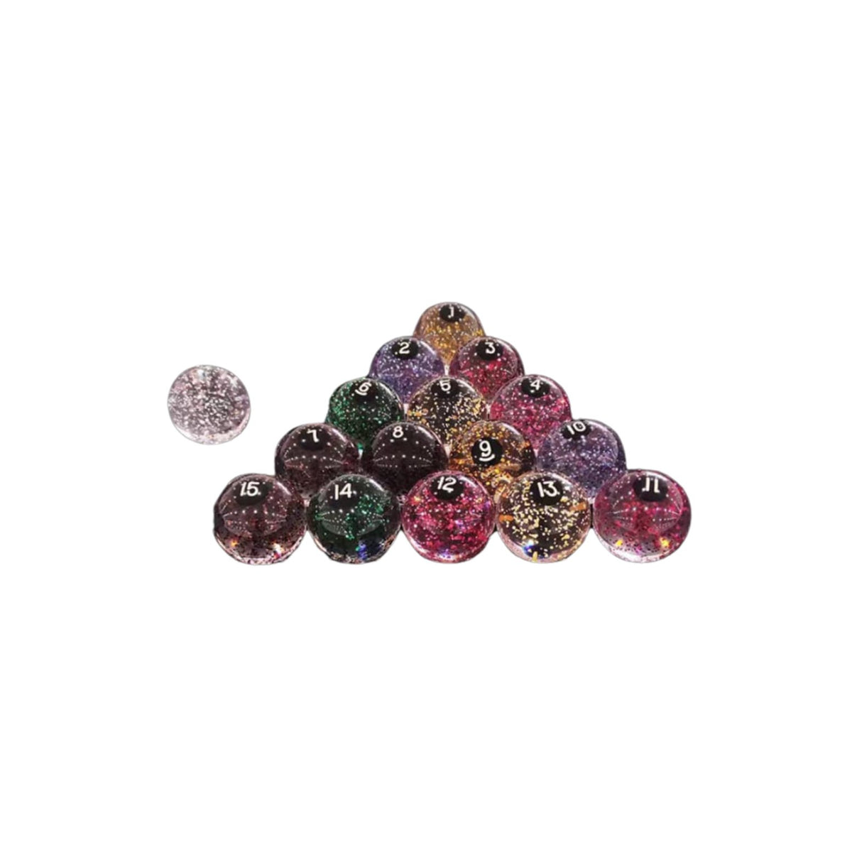 Panther Crystal Sparkling Pool Ball Set - BilliardCuesOnline | Singapore pool, snooker and billiard retail and wholesaler