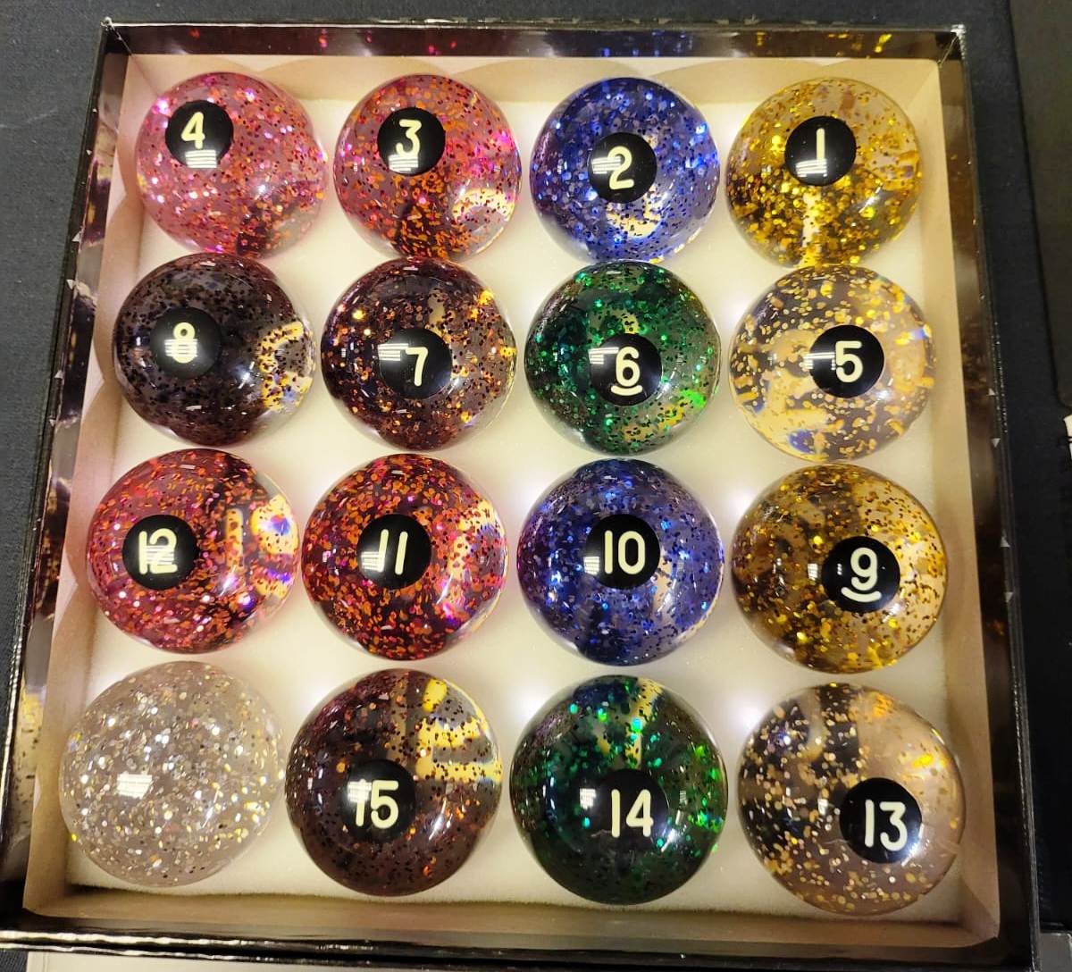 Panther Crystal Sparkling Pool Ball Set - BilliardCuesOnline | Singapore pool, snooker and billiard retail and wholesaler